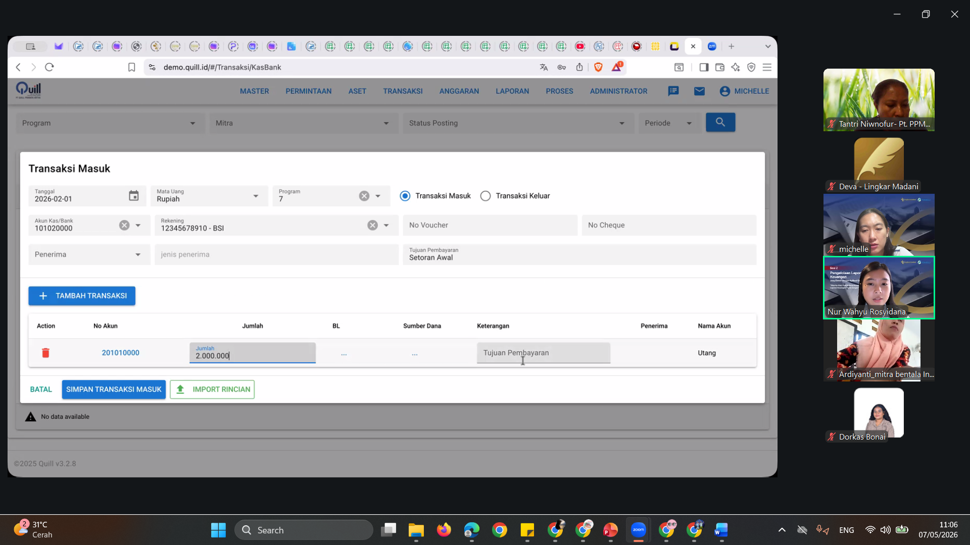Step-by-Step Praktik Penyusunan Laporan Keuangan Digital dengan QUILL